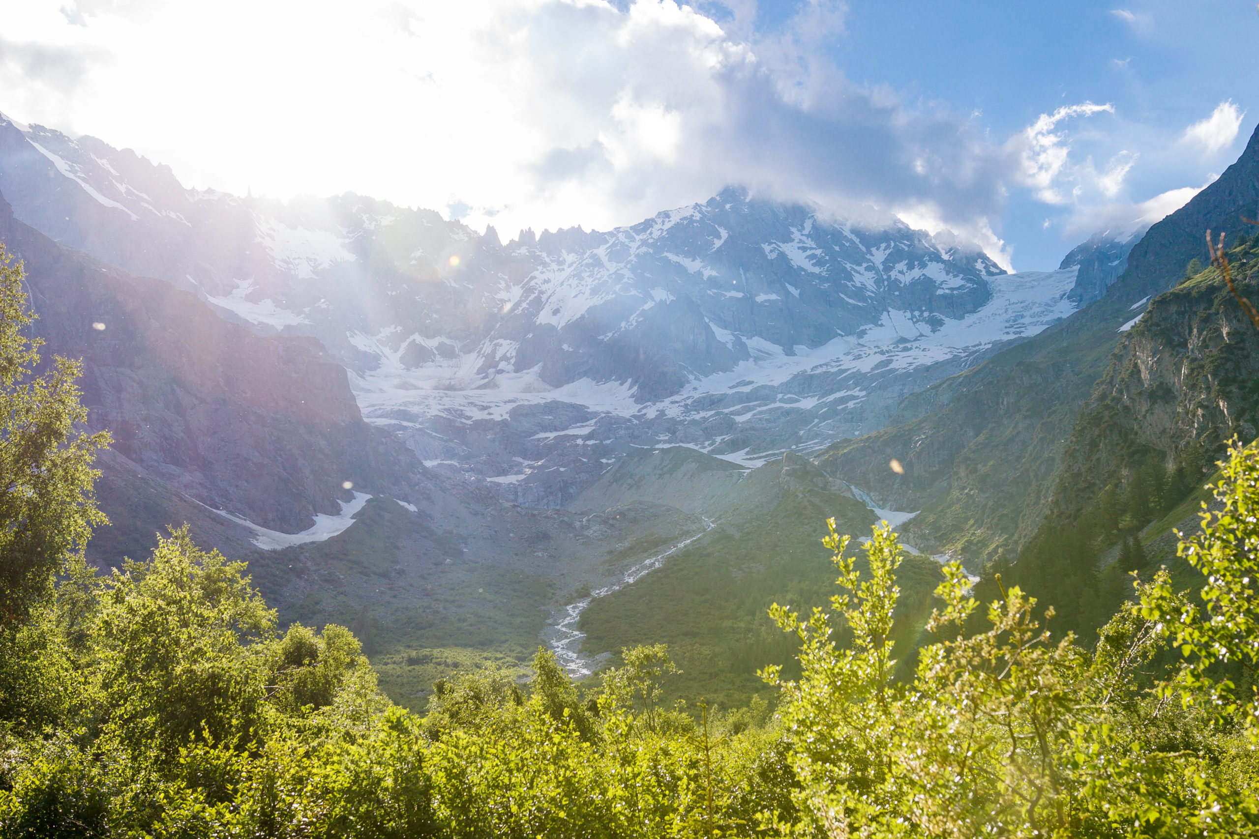montagne et glacier