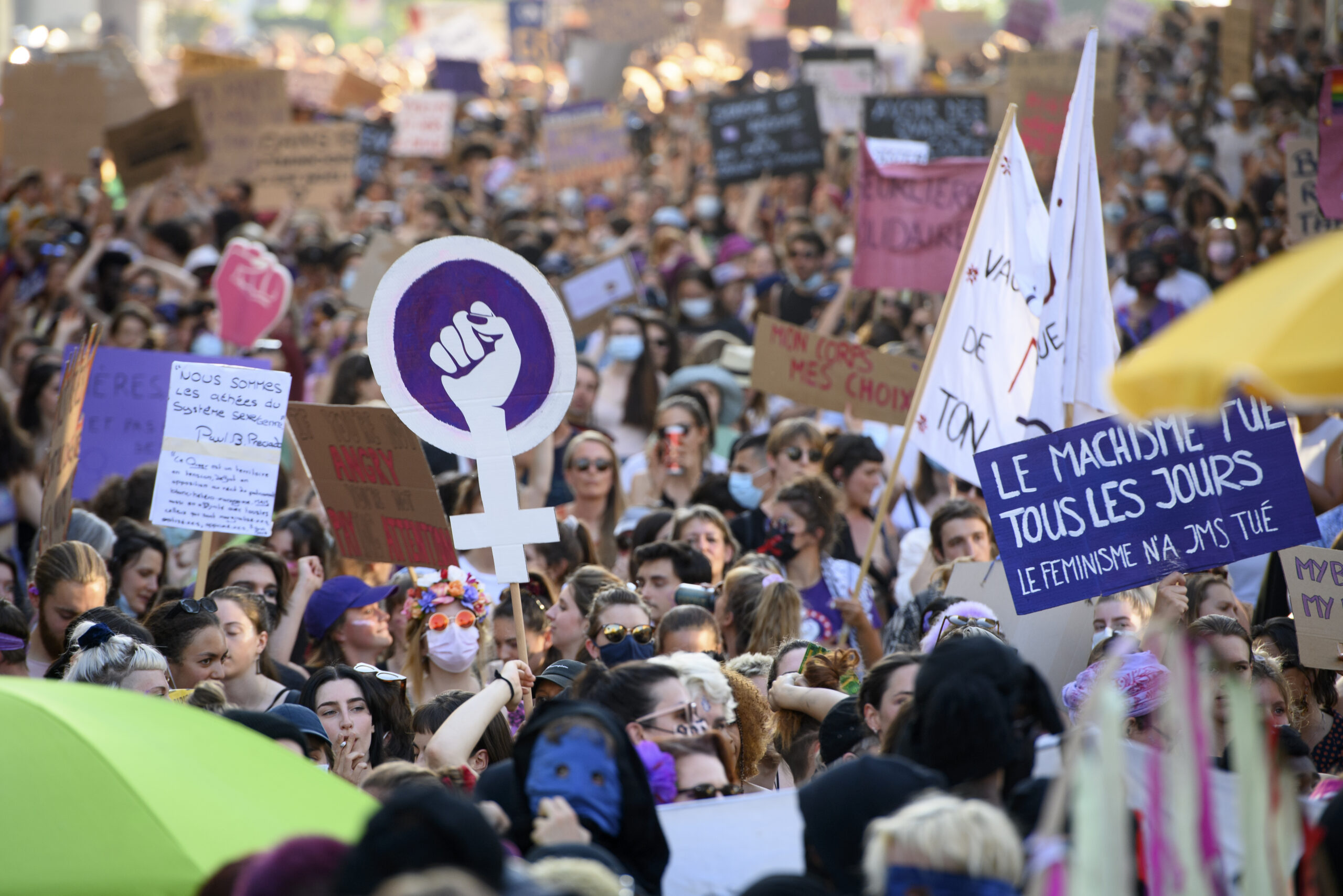 Photo de la grève des femmes en 2021